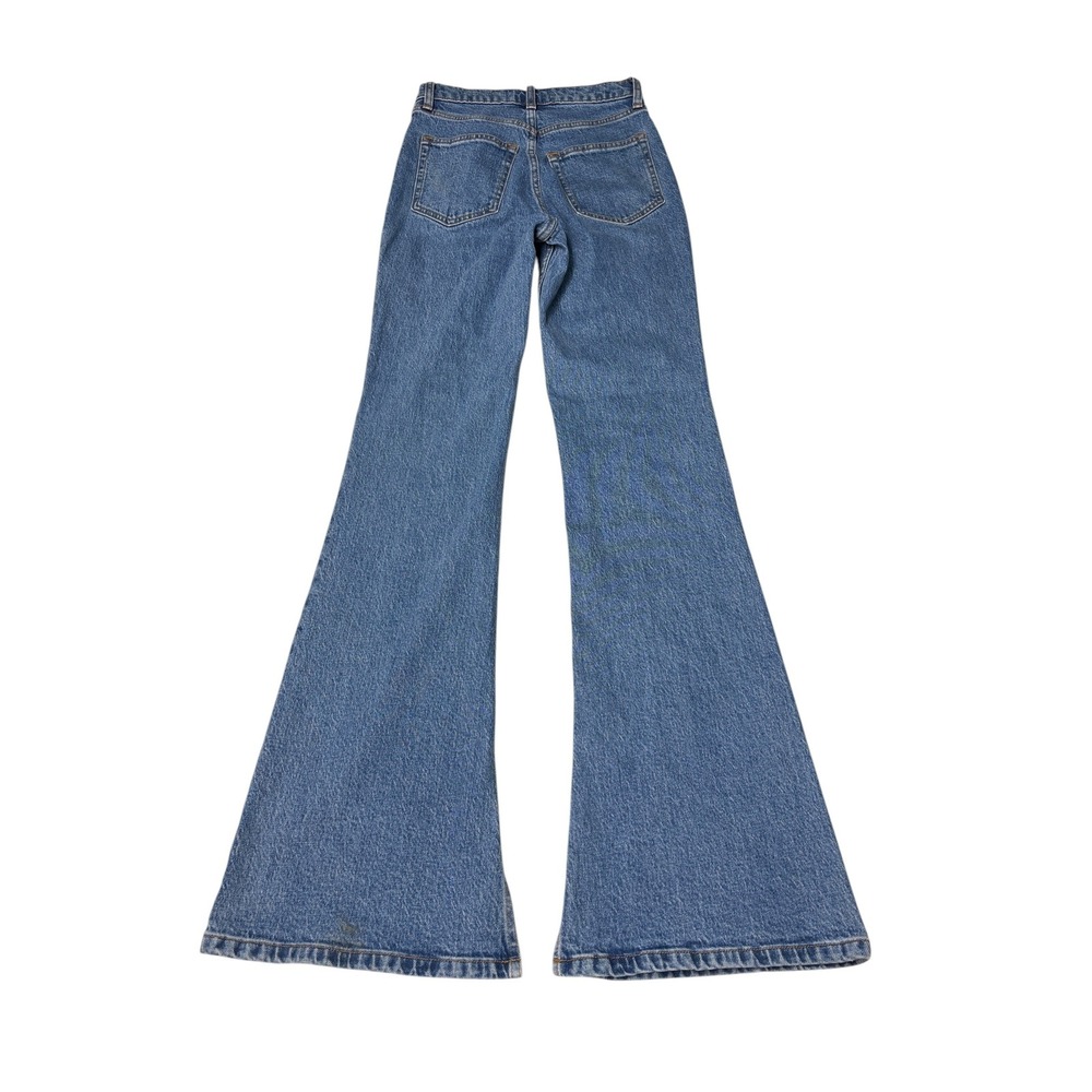 Abercrombie & Fitch Women's Blue High-Rise Flare Jeans - Picture 5 of 10